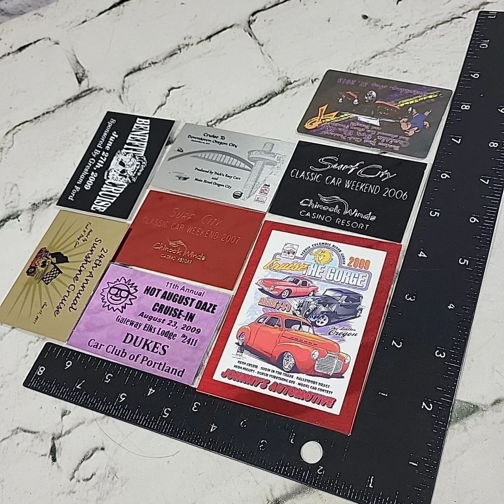 Cruise-In Classic Car Show Souvenir Fridge Magnets Lot Of 8 Oregon